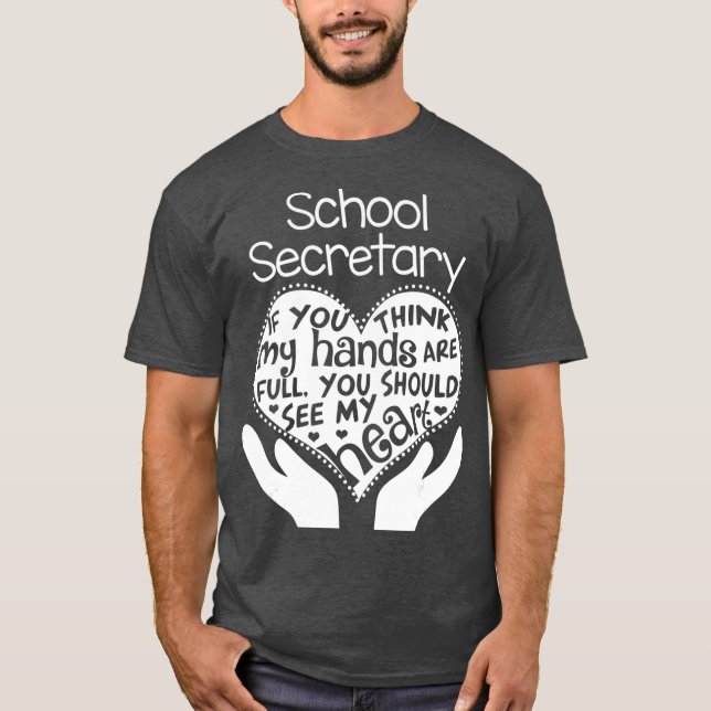 Camiseta Secretária da Escola Escritório de Escritório de T (Frente)