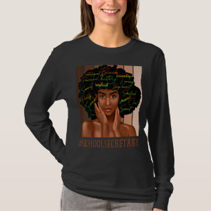 Camiseta Secretária da Escola Mulheres Africanas Mensageira