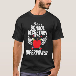 Camiseta Secretária de Escola Secretaria de Escritório de A