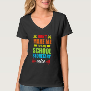 Camiseta Secretária de Escritório de Voz da Escola Apreciaç