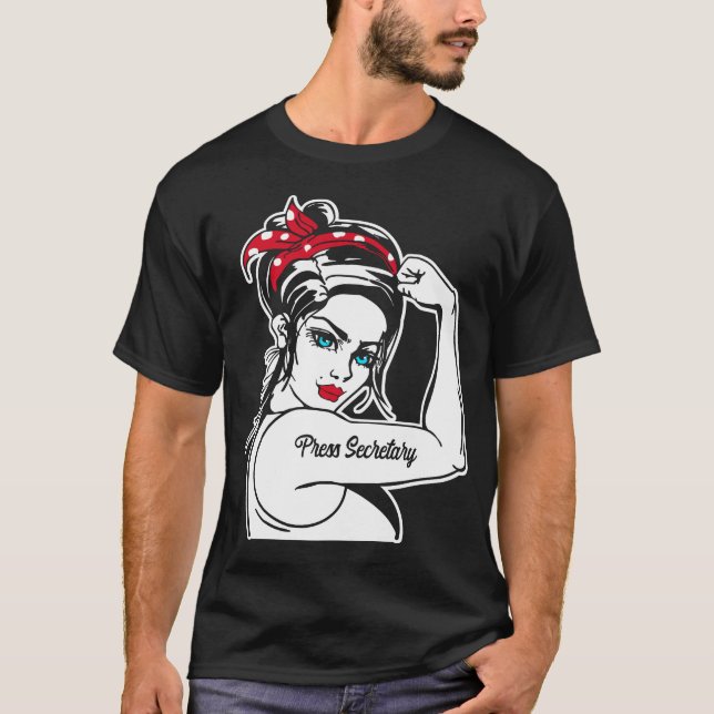 Camiseta Secretária de Imprensa Rosie, O Dirigidor (Frente)