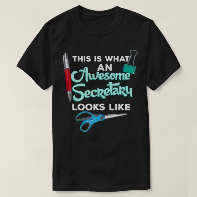 Camiseta Secretária Design Para Assistentes De Escritório I (Frente do Design)