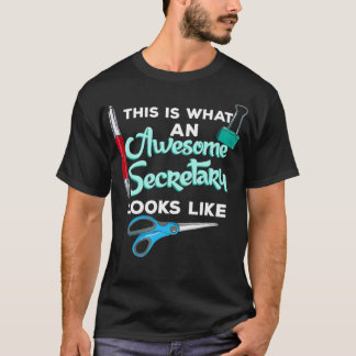 Camiseta Secretária Design Para Assistentes De Escritório I