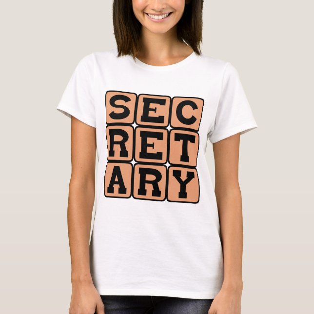 Camiseta Secretário, Assistente Administrativo (Frente)