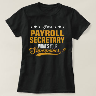 Camiseta Secretário de folha de pagamento