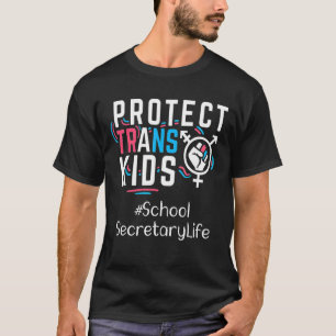 Camiseta Secretário Escolar Proteger Crianças Transgênero L