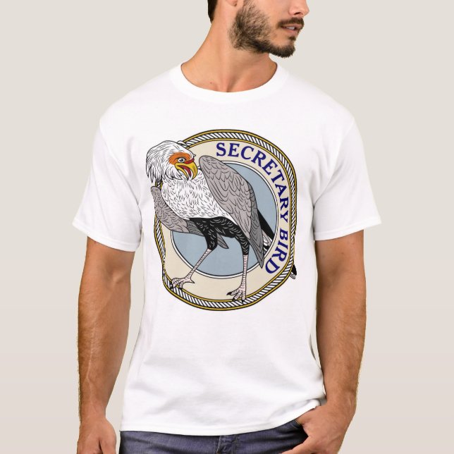 Camiseta Secretário pássaro ou Eagle de marcha) - M (Frente)
