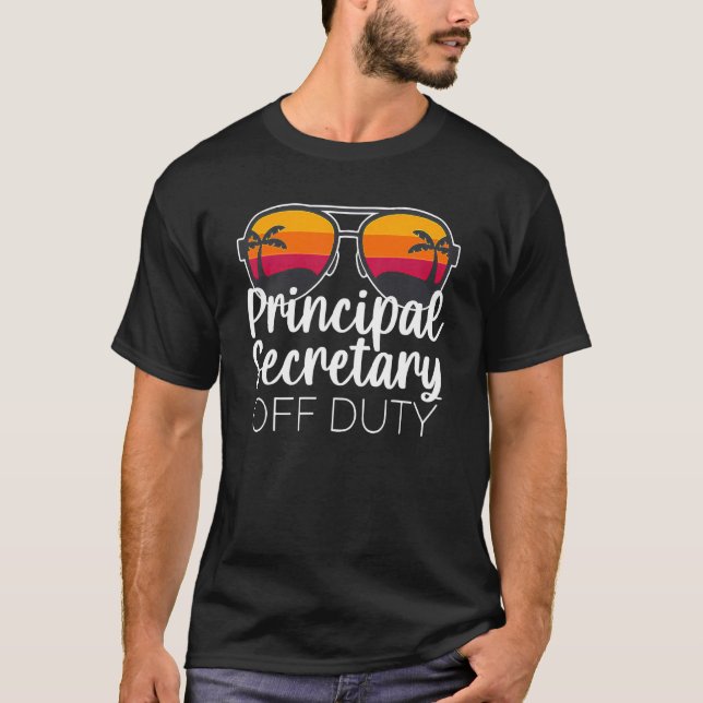 Camiseta Secretário Principal de Duty Sunglass Beach Suns (Frente)