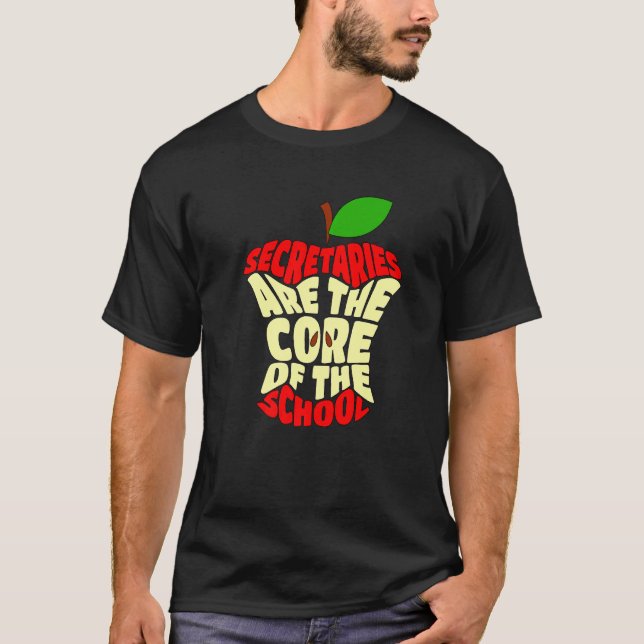 Camiseta Secretários Escolares Núcleo Do Escritório Escolar (Frente)