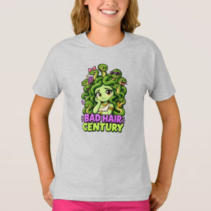 Camiseta Século de Cabelo Ruim – Medusa Fofa Mitologia Greg