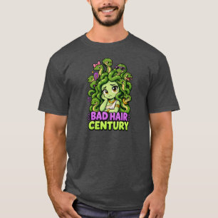 Camiseta Século de Cabelo Ruim – Medusa Fofa Mitologia Greg