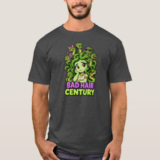 Camiseta Século de Cabelo Ruim – Medusa Fofa Mitologia Greg