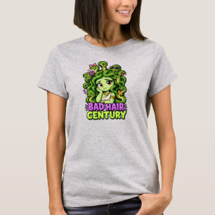Camiseta Século de Cabelo Ruim – Medusa Fofa Mitologia Greg