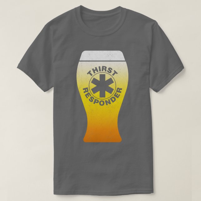 Camiseta Sede Responder Engraçado Beer (Frente do Design)