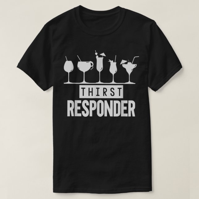 Camiseta Sede Resposta Resposta Resposta Funny Bartender Mi (Frente do Design)