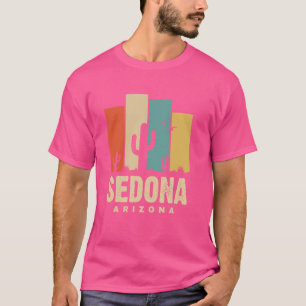 Camiseta Sedona Arizona AZ Cactus Montanhas do Deserto Souv