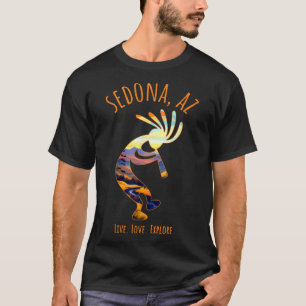 Camiseta Sedona Arizona Usa Dançando Kokopelli Sudoeste Des