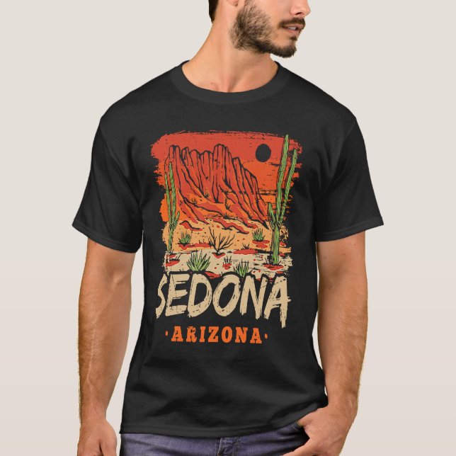 Camiseta Sedona Arizona Vacation Souvenir Tourist Desert Ca (Frente)