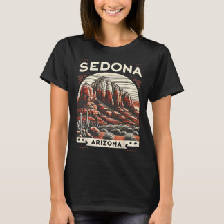 Camiseta Sedona Az Hiking Outdoors Mountain Sedona Usa Retr