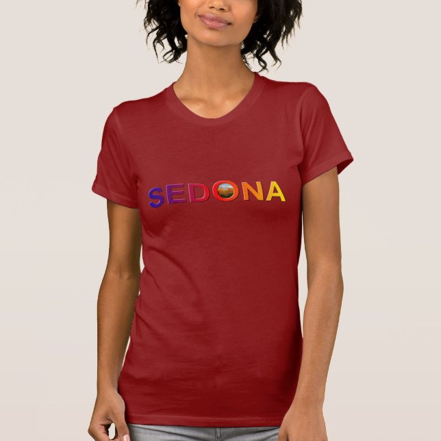 Camiseta Sedona no t-shirt do arco-íris (Frente)