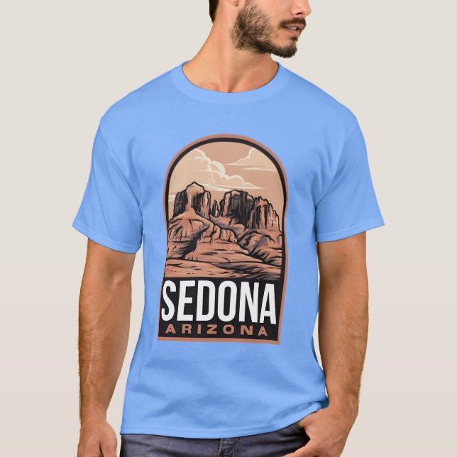 Camiseta Sedona Red Rocks Badge vintage (Frente)