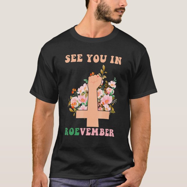 Camiseta See You In Roevember Groovy Feminism (Frente)