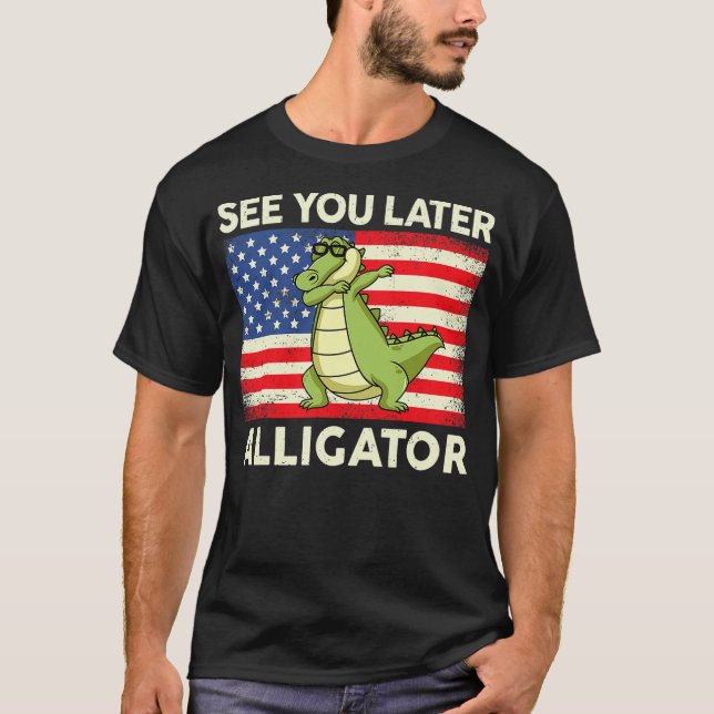Camiseta See You Later Alligator Shirt Kids Toddler Gator C (Frente)