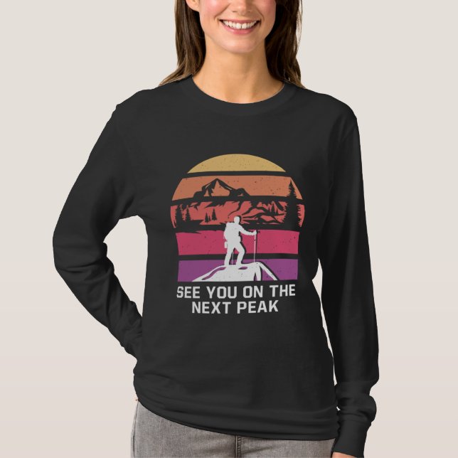 Camiseta See You on the Next Peak Hiking Friends Hiker Budd (Frente)