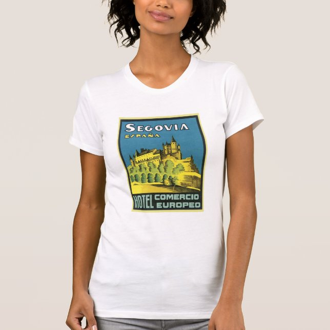 Camiseta Segovia Espana Hotel Comercio Europeo (Frente)