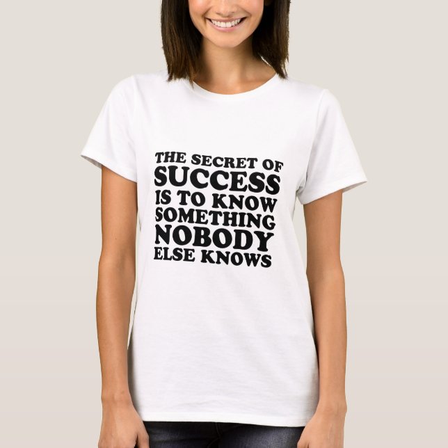 Camiseta Segredo de sucesso (Frente)