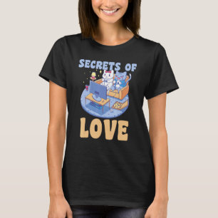 Camiseta Segredos do gato Amor Meow Video games Gatos gamer