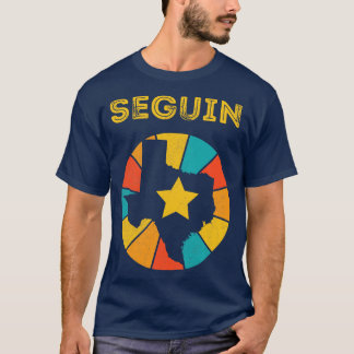 Camiseta Seguin Texas Vintage angustiou Souvenir 1