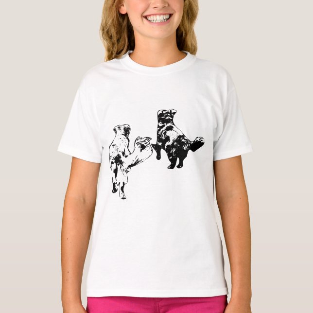 Camiseta Seguindo as Caudas em Dusk (Frente)