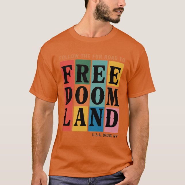 CAMISETA SEGUIR O CAMINHO DIVERTIDO PARA A LIBERDADE (Frente)
