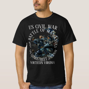 CAMISETA SEGUNDA BATALHA DE MANASSAS GUERRA CIVIL DOS EUA L