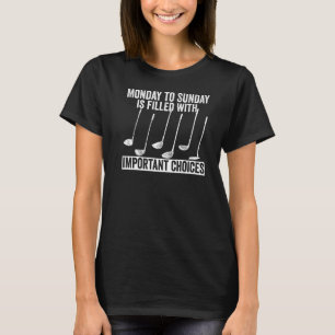 Camiseta Segunda-feira a Domingo está cheia de escolhas imp