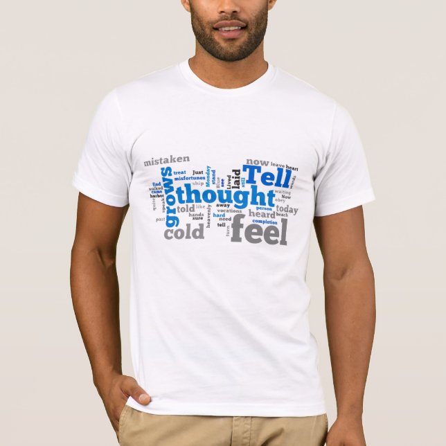 Camiseta Segunda-feira azul (Frente)