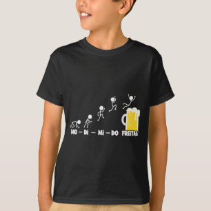 Camiseta Segunda-feira da Semana da Cerveja Sexta-feira Fim