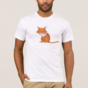 Camiseta Segunda-feira Manhã Gato Face