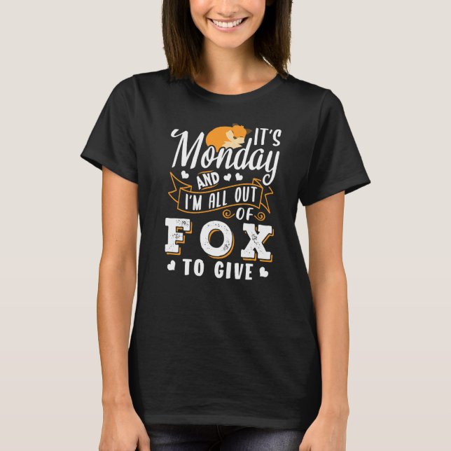 Camiseta Segunda-feira Say Fox (Frente)