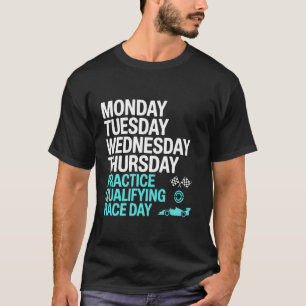 Camiseta Segunda-feira Terça-feira Quarta-feira Quinta-feir