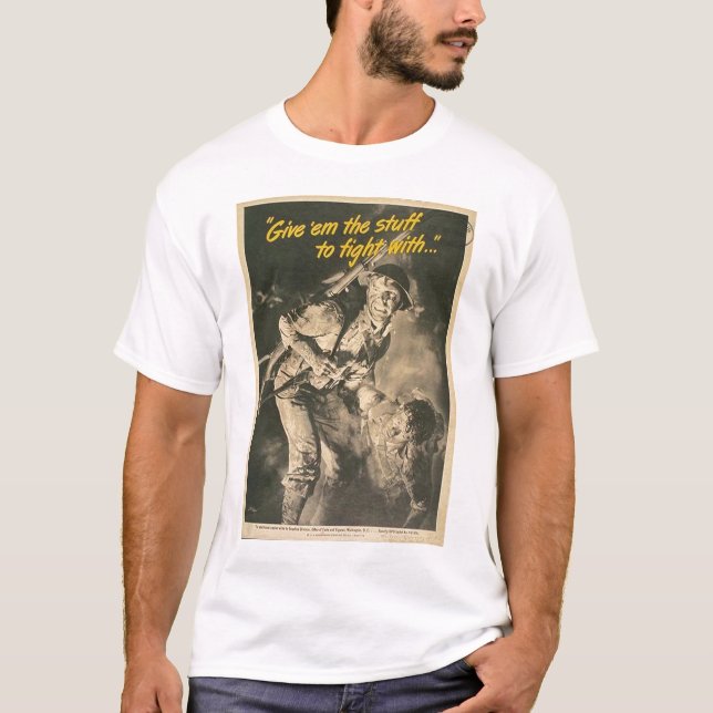 Camiseta Segunda guerra mundial americana do soldado (Frente)