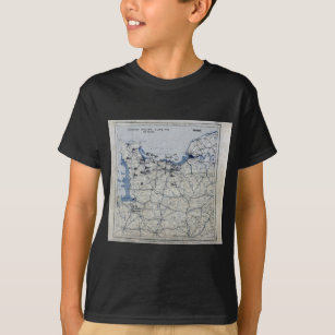 Camiseta Segunda guerra mundial dia D mapa 6 de junho de