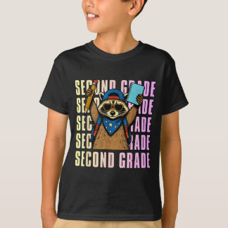 Camiseta Segunda Série Guaxinim Divertido Volta às Aulas 2ª