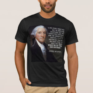 Camiseta Segundas citações da alteração - George Washin