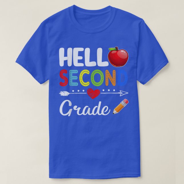 Camiseta Segundo Alô De Segundo Grau Da Equipe De Volta À E (Frente do Design)