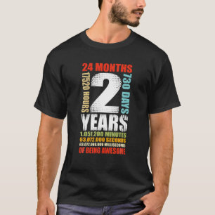 Camiseta segundo aniversário 2 Anos Meninos Meninos Festa 