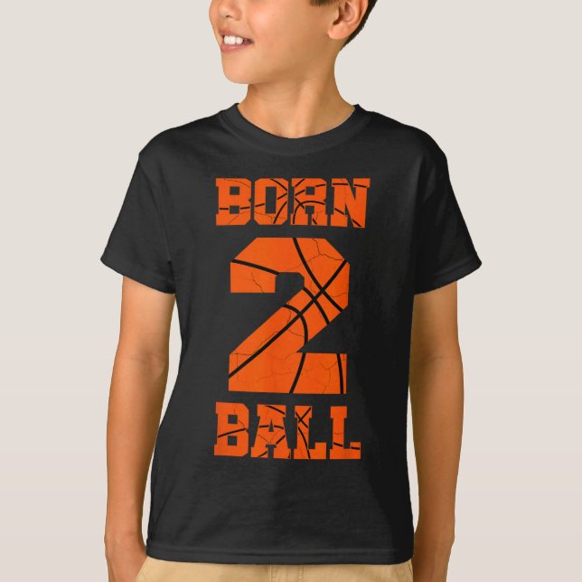 Camiseta segundo aniversário Basball Jersey Tee Dois Anos (Frente)