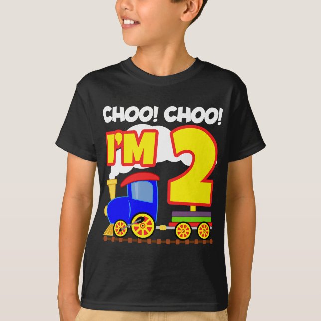 Camiseta Segundo aniversário Choo Choo Train - Choo Choo I2 (Frente)