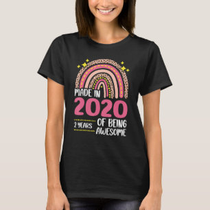Camiseta segundo aniversário De 2 Anos Em 2020 Meninas